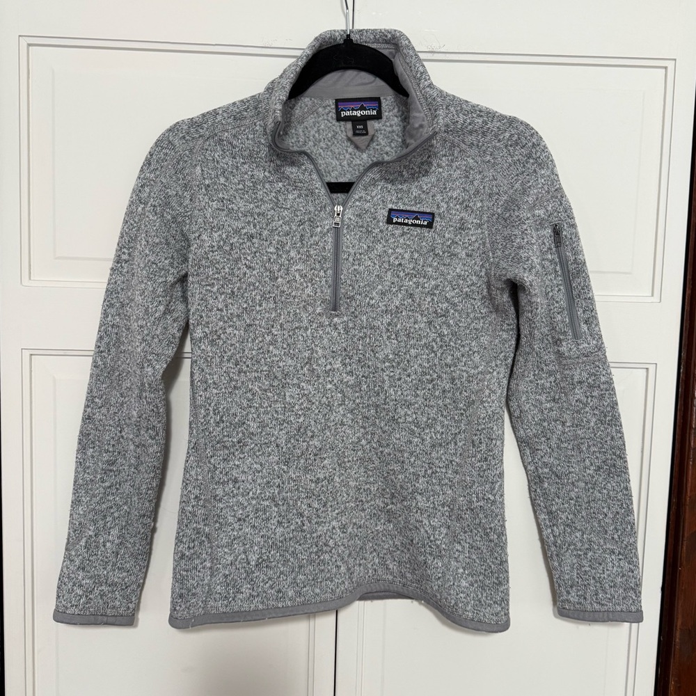 Patagonia women’s gray quarter zip Better Sweater size XXS
